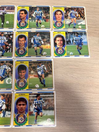 Lote 22 cromos Liga 96/97 Deportivo