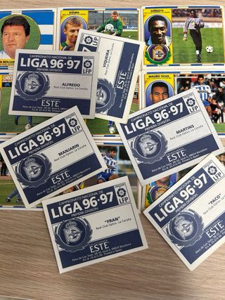 Lote 22 cromos Liga 96/97 Deportivo