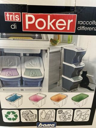 Cubos de basura apilables Poker