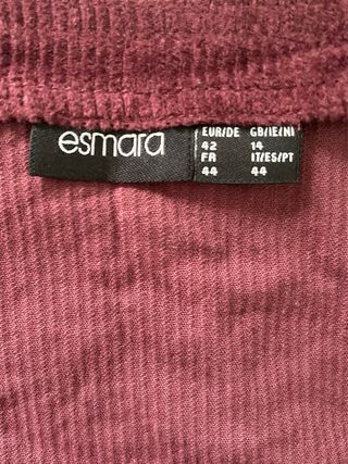 Vestito salopette bordeaux in velluto a coste