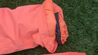 Pantalón esquí naranja tirantes. Picture talla M