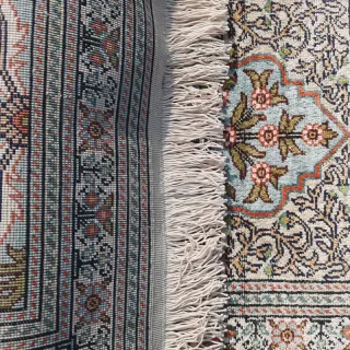 Tappeto Hereke Seta Collezione 55x40 cm