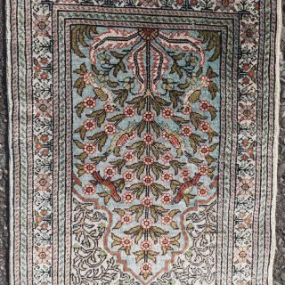 Tappeto Hereke Seta Collezione 55x40 cm