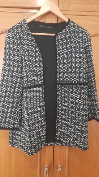 Chaqueta Mango Talla Única Blanca