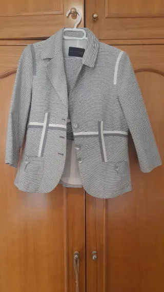 Chaqueta Mango Talla Única Blanca