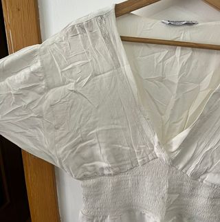 Vestido Blanco Boho-Chic - Ligero Stradivarius