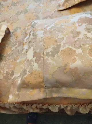 Cojines decorativos beige y rosa 60x69 con  reyeno