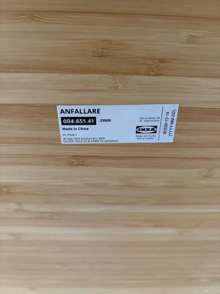 Escritorio Anfallare Bambú 140x65 Incluye patas