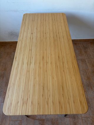 Escritorio Anfallare Bambú 140x65 Incluye patas