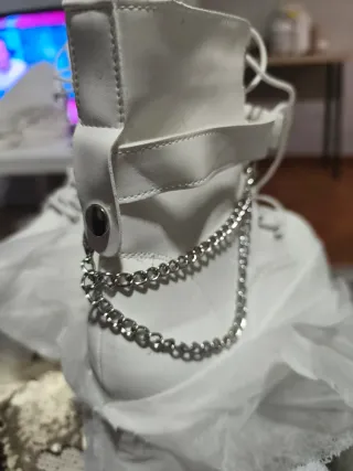 Botas blancas plataforma talla 39