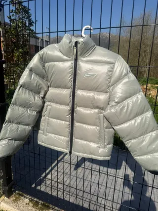 Nuevo / Cazadora Puffer Nike x Nocta Talla M Gris