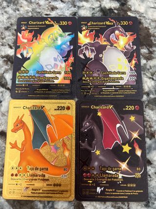 Cartas Pokémon Charizard VMAX y V