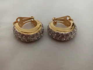 Pendientes firmados clip semi aro Made in Italy