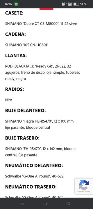 CONWAY GRV 9.0 Bici de gravel