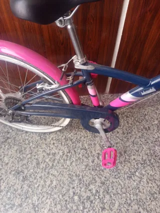 Bicicleta Niña B'TWIN Rosa y Azul