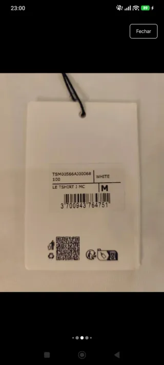 T-shirt Jacquemus Branca Tamanho M