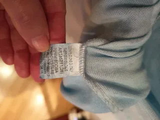 Conjunto azul  celeste 2 piezas Top + Jersey fino