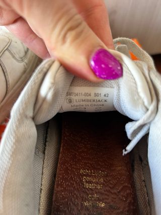 Scarpe Lumberjack bianche (ancora da pulire)