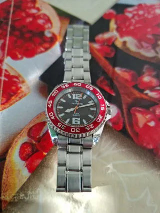Orologio Laurens Uomo Rosso Argento