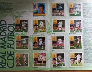Álbum Liga Fútbol 92/93,faltan 7 cromos.