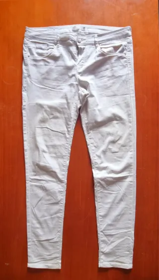 2 Pantalones Blancos Talle 44