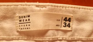 2 Pantalones Blancos Talle 44