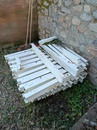 Vigas de hierro blancas 10€ cada una