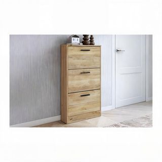 Zapatero 3 compartimentos madera