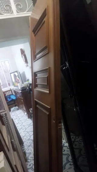 Puerta madera maciza sin marco 72x204