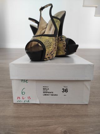 Sandalias destalonadas Christian Rossi Talla 36