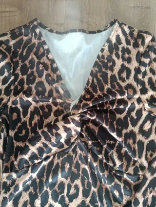 Camisola com padrão leopardo
