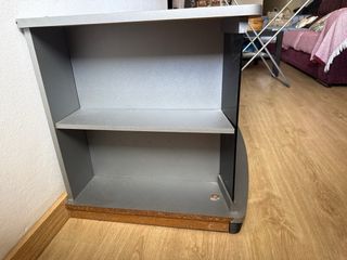 Mesa TV cristal y madera