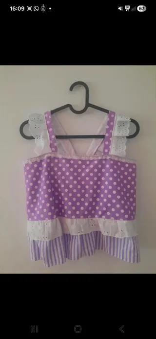 Top- Falda Flamenca Niña 10-11 sin estrenar