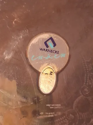 Vassoio vintage Warnecke in metallo