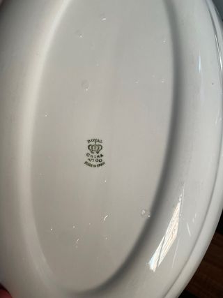 Vajilla Porcelana Clásica Dorada