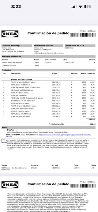 Armario IKEA madera claro