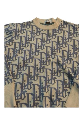 Maglione Dior Beige e Blu