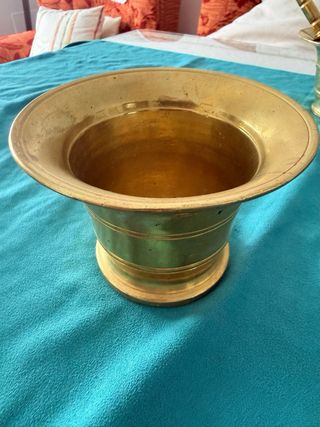 Almirez de cobre antiguo