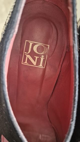 Zapatos de tacón negras con cordones talla 38