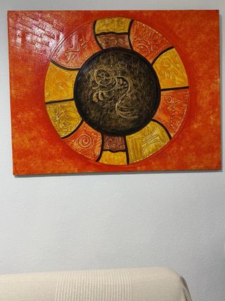 Cuadro Arte Tahino 100x70 cm