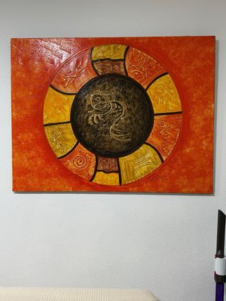 Cuadro Arte Tahino 100x70 cm