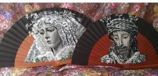 Abanicos pintados a mano