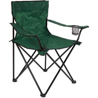 Pack 4 Sillas Verdes Plegables Portavasos