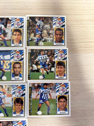 Lote 19 cromos Deportivo Liga 97-98