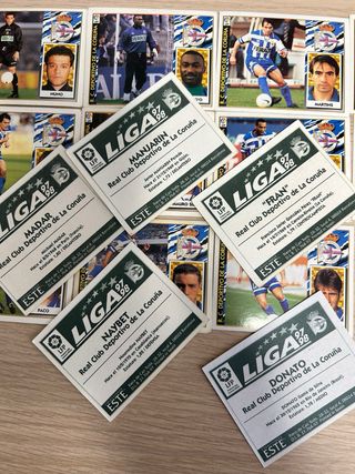 Lote 19 cromos Deportivo Liga 97-98