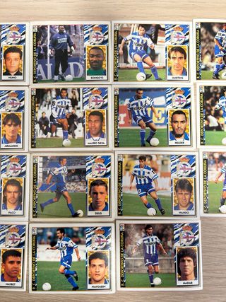 Lote 19 cromos Deportivo Liga 97-98