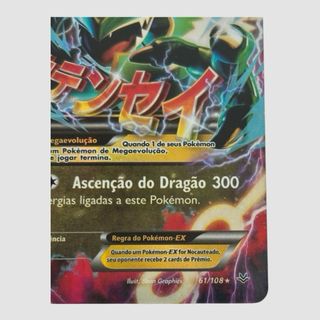 Carta Pokémon Mega Rayquaza EX 61/108 PT