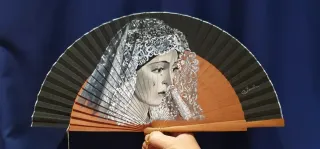 Abanico Macarena pintado a mano