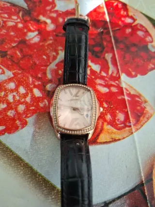 Orologio donna cinturino nero e oro
