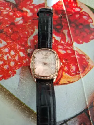 Orologio donna cinturino nero e oro